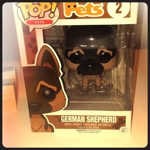 Suuuper cute German Shepard pop  figure